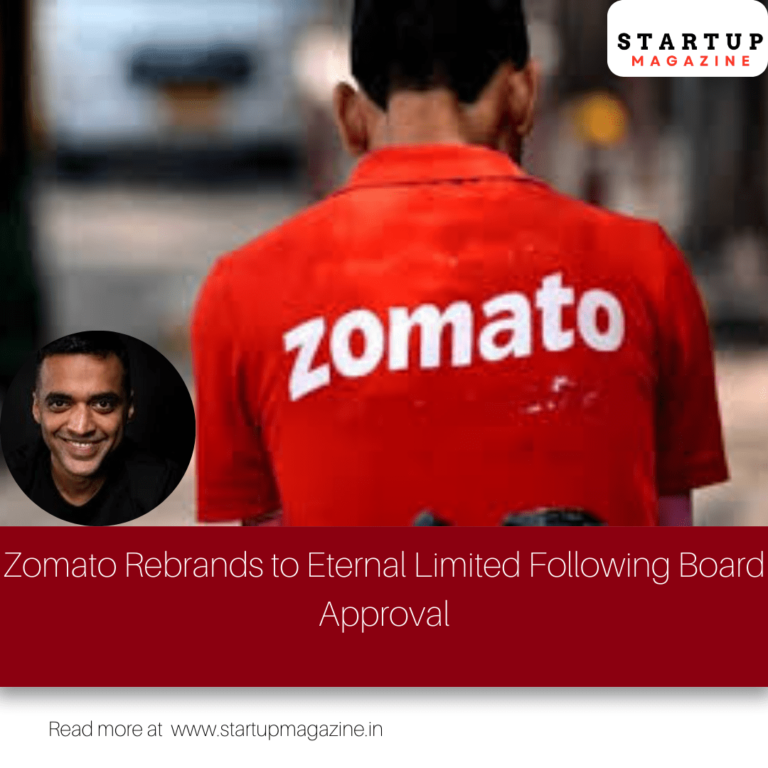 Zomato Rebrands to Eternal Limited Following Board Approval